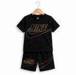 ست تیشرت شلوارک بچگانه NIKE مشکی - Image 2
