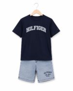 ست تیشرت وشلوارک جین پسرانه مدل HILIFIGER - Image 2