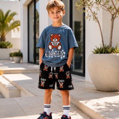 ست تیشرت شلوارک پسرانه MOSCHINO