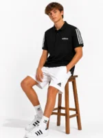 پولوشرت اسپرت ADIDASسه خط آستین /مشکی وارداتی