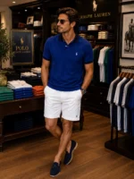 پولو شرت مردانه polo ralph lauren آبی کاربنی