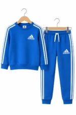 ست بلوز و شلوار بچگانه آدیداس آبی |Adidas kids tracksuit -BLUE - Image 4