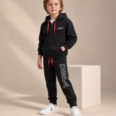 ست سویشرت شلوار پسرانه us.polo.assn مشکی